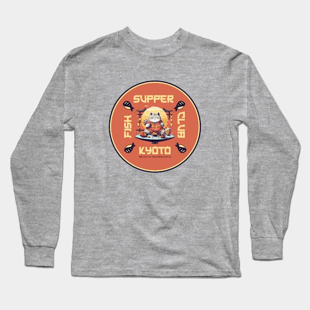 Fish Supper Club Kyoto Long Sleeve T-Shirt by GroatsworthTees